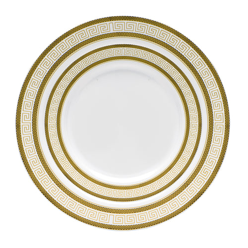 White/Gold/Black/Round Plates