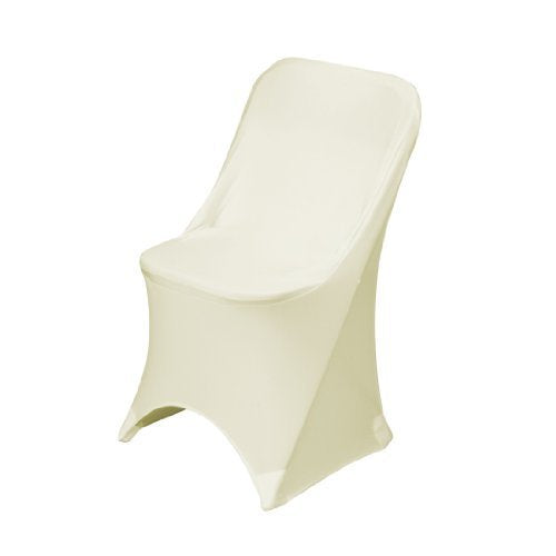 Spandex Folding Chair Cover, White