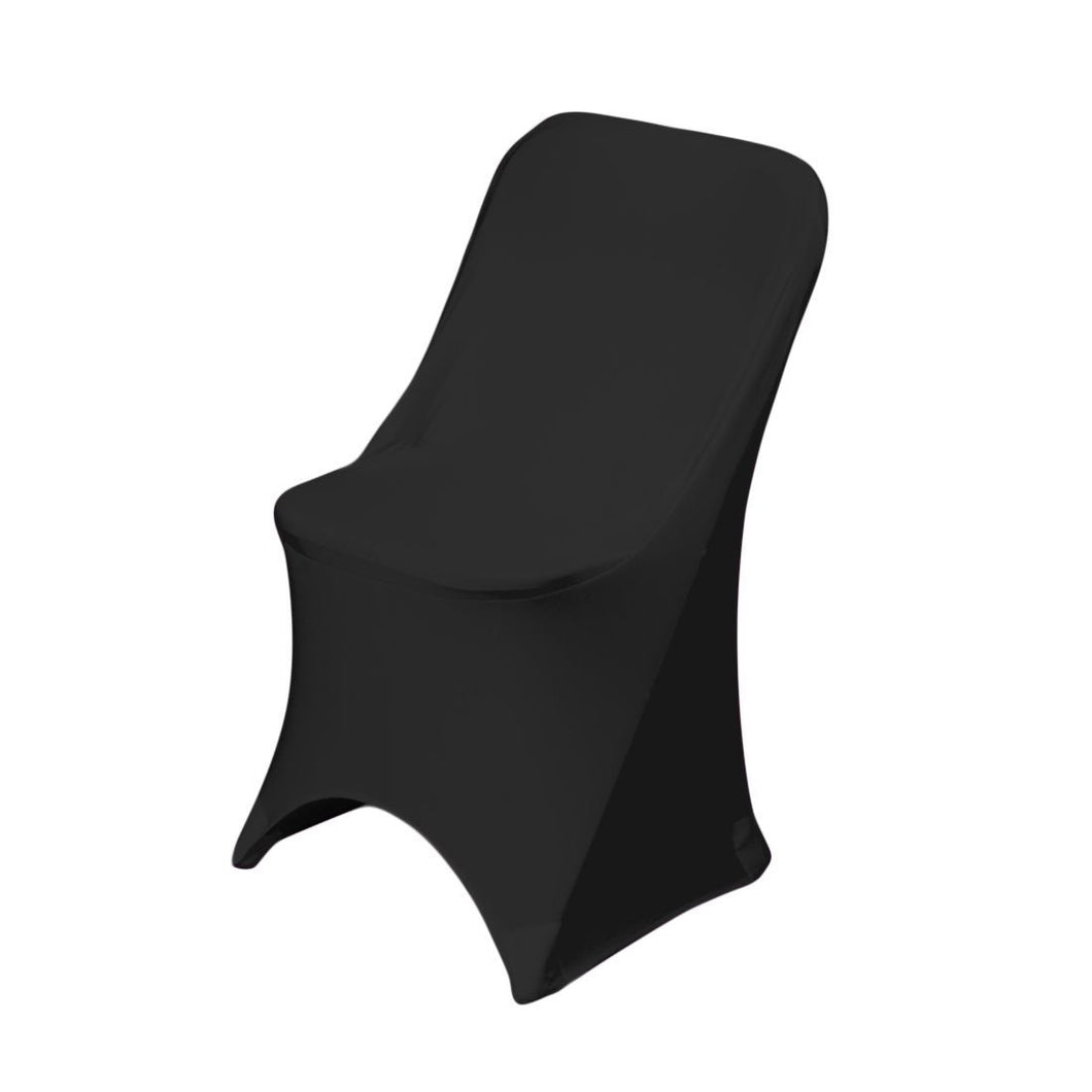 Spandex Folding Chair Cover, Black